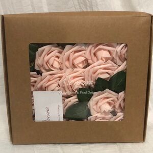 Floroom Blush Pink  Artificial Roses 50 pack